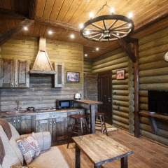 Hotel LogHouse Стандартный номер двуспальная кровать фото 33