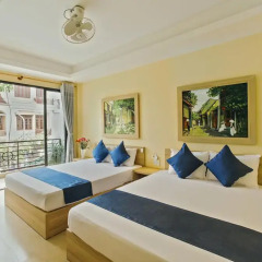 Thien Nga Center Hotel 2* Стандартный семейный номер с двуспальной кроватью фото 3