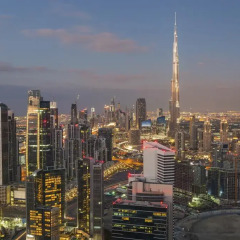 Отель Number One Tower Suites Дубай балкон