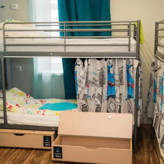 Хостел Кислород O2 Home Кровать в общем номере с двухъярусной кроватью фото 34