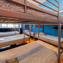 Гостиница Bear Hostels на Смоленской Кровать в общем номере с двухъярусной кроватью фото 15