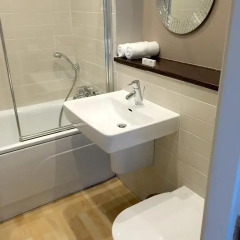 Отель Hot-el-apartments Glasgow Central Великобритания, Глазго - отзывы, цены и фото номеров - забронировать отель Hot-el-apartments Glasgow Central онлайн ванная