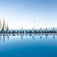 Adin Beach Hotel - Halal All Inclusive Турция, Аланья - отзывы, цены и фото номеров - забронировать отель Adin Beach Hotel - Halal All Inclusive онлайн бассейн
