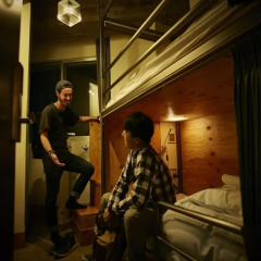 Отель Wise Owl Hostels Tokyo Стандартный номер с 2 отдельными кроватями (общая ванная комната) фото 4