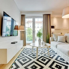 Апартаменты Grand Apartments - Wave Сопот комната для гостей фото 4
