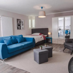 Отель RELOC Serviced Apartments Zurich-Oerlikon Швейцария, Цюрих - отзывы, цены и фото номеров - забронировать отель RELOC Serviced Apartments Zurich-Oerlikon онлайн комната для гостей фото 4