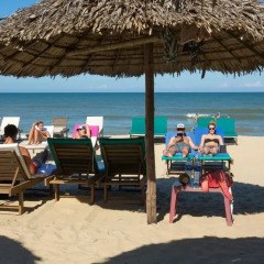 Отель An Bang Sunset Village Homestay пляж фото 2