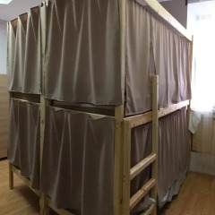 Хостел Плед на Павелецкой Кровать в общем номере с двухъярусной кроватью