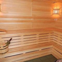 Гостиница Домик с Сауной Стандартный номер с двуспальной кроватью фото 15