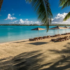Отель The St Regis Bora Bora Resort пляж фото 6