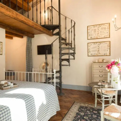 Отель La Locanda Di Borghetto Номер Делюкс с различными типами кроватей фото 8