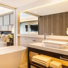 Отель Pan Pacific Singapore 5* Номер Panoramic с двуспальной кроватью фото 4