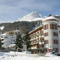 Отель Turmhotel Victoria Швейцария, Давос - отзывы, цены и фото номеров - забронировать отель Turmhotel Victoria онлайн спортивное сооружение