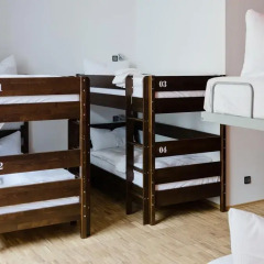 Five Elements Hostel Leipzig Кровать в общем номере с двухъярусной кроватью фото 3