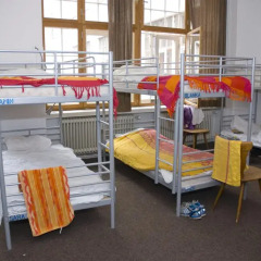 Rixpack Hostel Neukölln Кровать в общем номере с двухъярусной кроватью фото 12