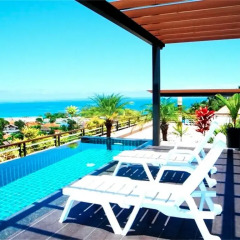 Апартаменты Sea & Sky Karon 2 bedrooms Apartment Sea View бассейн фото 2