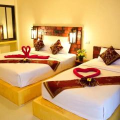 Отель Lanta Pearl Beach Resort 3* Бунгало с различными типами кроватей фото 14