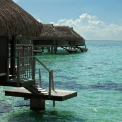 Отель Hilton Moorea Lagoon Resort and Spa 5* Бунгало с различными типами кроватей фото 3