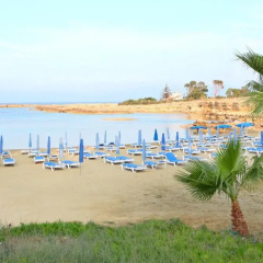 Отель Green Bay Villa Кипр, Протарас - отзывы, цены и фото номеров - забронировать отель Green Bay Villa онлайн пляж фото 2