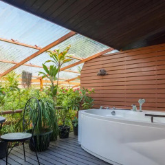 Отель Tropica Bungalow Resort 3* Люкс с различными типами кроватей фото 16