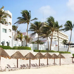 Отель GR Caribe Deluxe By Solaris - Все включено Мексика, Канкун - 8 отзывов об отеле, цены и фото номеров - забронировать отель GR Caribe Deluxe By Solaris - Все включено онлайн пляж фото 2