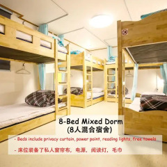 Отель Bounce Guesthouse Hongdae (Foreigners Only) Кровать в общем номере с двухъярусной кроватью