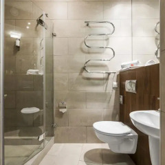 Отель Amberton Cozy Hotel Kaunas Литва, Каунас - 6 отзывов об отеле, цены и фото номеров - забронировать отель Amberton Cozy Hotel Kaunas онлайн ванная