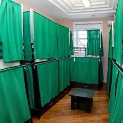 Гостиница Travel Inn Aviamotornaya 2* Кровать в общем номере с двухъярусной кроватью фото 24