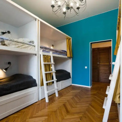 Hostel Moroshka Кровать в общем номере с двухъярусной кроватью фото 8