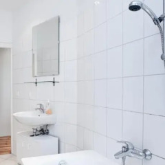Отель Europeapartments Brüsseler Straße Германия, Берлин - 5 отзывов об отеле, цены и фото номеров - забронировать отель Europeapartments Brüsseler Straße онлайн ванная
