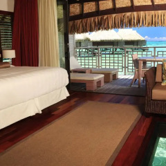 Отель Hilton Moorea Lagoon Resort and Spa 5* Бунгало с различными типами кроватей фото 9