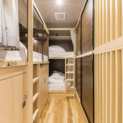 EAST57 ASAKUSABASHI - Hostel Кровать в мужском общем номере с двухъярусной кроватью фото 7