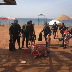 Отель Arab Divers пляж