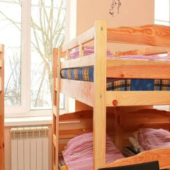 Хостел Х.О. Кровать в общем номере с двухъярусной кроватью