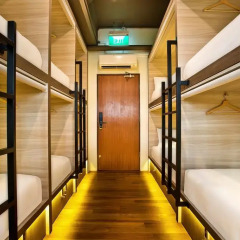 Capsule Pod Boutique Hostel Кровать в общем номере фото 4