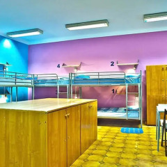 Nathans Villa Hostel Warsaw Кровать в общем номере с двухъярусной кроватью