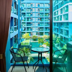 Отель Acqua Condo by MyPattayaStay балкон