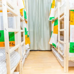 Гостиница Hostels Rus Golovinskiy Кровать в общем номере с двухъярусной кроватью фото 5