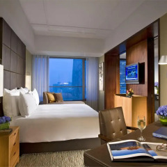 Отель Grand Millennium Beijing 5* Улучшенный номер с различными типами кроватей фото 4