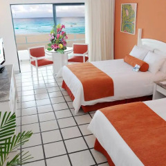 Отель Flamingo Cancun Resort 3* Стандартный номер с двуспальной кроватью фото 6