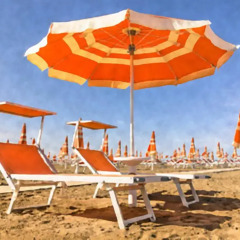 Hotel Villa Del Prato Римини пляж фото 2