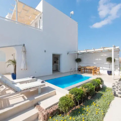 Отель Santorini Secret Suites & Spa 5* Вилла Junior с различными типами кроватей фото 19