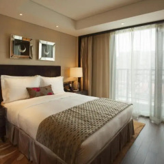 Апартаменты Lee Garden Service Apartment Wangfujing комната для гостей фото 5