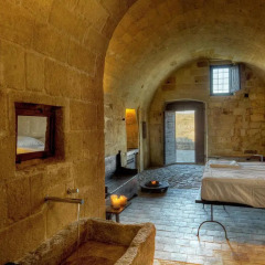 Отель Sextantio Le Grotte Della Civita 4* Улучшенный номер фото 5