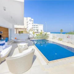 Отель Oceanview Villa 100 Кипр, Протарас - отзывы, цены и фото номеров - забронировать отель Oceanview Villa 100 онлайн бассейн