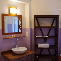 Отель Appartement Au ChÂteau Bouvet Ladubay Сомюр ванная