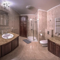 Отель Anton Panorama Apartments Польша, Варшава - отзывы, цены и фото номеров - забронировать отель Anton Panorama Apartments онлайн ванная