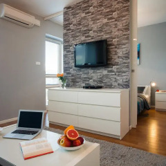Отель Platinum Towers Central Apartments Польша, Варшава - отзывы, цены и фото номеров - забронировать отель Platinum Towers Central Apartments онлайн интерьер отеля фото 2
