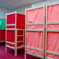 Отель Рай Кровать в общем номере фото 3