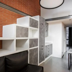 Апартаменты Barcelona Apartment Republica Студия Делюкс с двуспальной кроватью